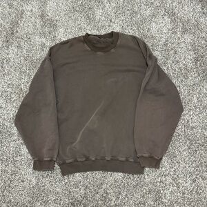 Cole Buxton Warm Up Sweatshirt Mens Size Large Brown